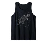 Platypus Constellation Animal Line Art Geometric Tank Top