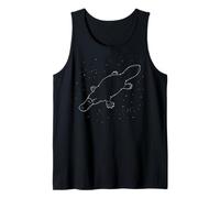 Platypus Constellation Animal Line Art Geometric Tank Top