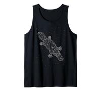 Platypus Constellation Animal Line Art Geometric Tank Top