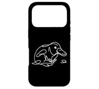 Platypus Line Art Drawing Minimalist Wildlife Design Case for iPhone 17 Pro