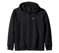 Platypus Minimalist Badge Patch Line Art Zip Hoodie