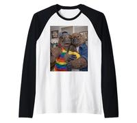 Platypus Two Moms Life Selfie Mother's Day Queer Mom Pride Raglan Baseball Tee