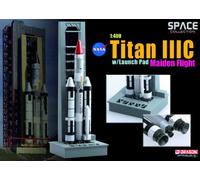 Platz Dragon Models 1/400 Titan IIIC with Launch Pad, Maiden Flight