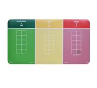 plavalmat® Multifunctional Maths Mat and Place Value Chart Whole numbers, fraction, decimal and percentage equivalents, units of metric measures and money