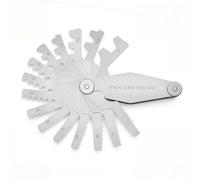 PLAXCON 29 Degree Acme Screw Pitch Gauge Stainless Steel Thread Pitch Measuring Tool Set T-Thread Cutting Gage 16pcs