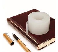 PLAXIARY Clear Book Repair Tape 2 Inch x 98 FT Acid-Free Stretchable Medium Thickness Strong Adhesive Transparent Book Binding Tape for Repairing Book Covers, Book Spines and Torn Pages