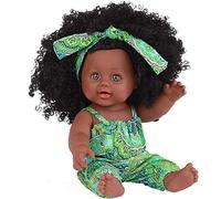 Play African Lifelike Dolls Black inch Baby 12 Dolls Play Doll Garage Kits
