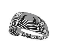 Play Ball Kitty Printed Sports Headbands Wicking Hair Headwraps, Non-Slip Workout Headbands for Gym, Running, Yoga, Tennis