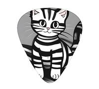 Play Ball Kittyguitar Plectrums 12 Piece Set, 3 Thicknesses Plectrums With Case For Bass Guitar, &Electric Guitar And More.