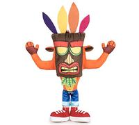 Play by Play - Crash Bandicoot Plush Original with mask of Uka Uka Official Video Game Activision - Orange - 32cm
