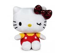 Play by Play HELLO KITTY Plush 50th Anniversary - Soft Collectible Character Inspired by the Adventures of the Kitty Cat - Height 16 cm (Red)