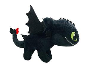 Play by Play HTTYD Dragons, How to Train your Dragon - Toothless Toy Black Color Super Soft Quality 20cm (30cm Tail Included) - 760017911