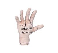 Play by Play Mano The Thing Wednesday Addams Version Plush Toy with Call Me Lettering Height 25 cm