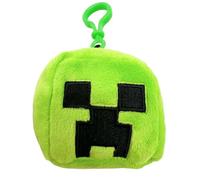 PLAY BY PLAY Minecraft Head Bag Clip Plush Dice 7 cm | Keyring & Bag Charm | 4 Variations | Ref 760026240 - Official Minecraft Merchandise, Green, One Size
