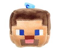 PLAY BY PLAY Minecraft Head Bag Clip Plush Dice 7 cm | Keyring & Bag Charm | 4 Variations | Ref 760026240 - Official Minecraft Merchandise, Green, One Size