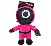 Play by Play Squid Game Cuddly Toy - 28 cm, Plush Keeper with Pink Jacket, Embroidered Details, Original Licensed Items, Various Symbols to Choose From (Circle)