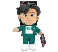 Play by Play Squid Game Gi-Hun Plush Toy - Player No. 456, 28 cm, Detailed Design, Original Licensed Product