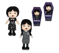 Play by Play Wednesday Addams Nevermore Academy Wednesday School Uniform Plush Toy in Coffin Box - Height 32 cm