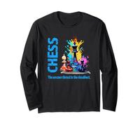 Play Chess The Unseen Threat is The Deadliest Splash Paint Long Sleeve T-Shirt