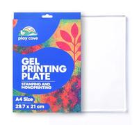 Play Cove A4 Gel Printing Plate for Artists and Crafters - Reusable Gel Plate Printing Starter Kit for Monoprinting, Printmaking, and Mixed Media Art, Ideal for Home and Classroom Crafts