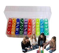 Play Cube, Crystal Acrylic Cube, 100 Pieces of Multicolor Acrylics in the of and Rounded from in, for over