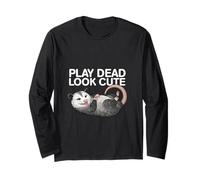 Play Dead Look Cute Funny Possum Lover Fan Long Sleeve T-Shirt