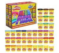 Play-Doh 36-Pack Mega Fun Set for Toddlers, Non-Toxic Modelling Compound Bulk Set with 36 Cans, Creative Toys for 2+ Year Old Kids
