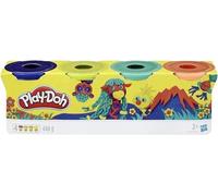 Play-Doh 4 Pack of Wild Non-Toxic Colors for Kids 2 Years and Up 4-Ounce Cans (D