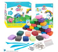 Play-Doh Air Clay Super Creation Studio - 24pcs Vibrant Colors Air Dry Clay for Kids - Modeling Clay for Kids with Accessories and Tools