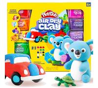 Play-Doh Air Dry Clay Variety Pack - 13 Colours with Sculpting Tools, Reusable Moulds, Wiggly Eyes & Project Guide - Lightweight Crumble-Free Air Dry Modelling Clay Set for Kids Ages 4+