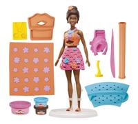 Play-Doh Barbie Beach Day Crochet Set, Make Designer Dolls Clothes with Modelling Compound & Fashion Accessories, Arts & Crafts for Children Aged 5+