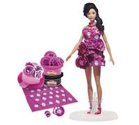Play-Doh Barbie Gems & Ribbons Glam Set, Make Designer Dolls Clothes with Modelling Compound & Fashion Accessories, Arts & Crafts for Children Aged 5+