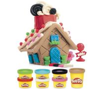 Play-Doh Builder Mini Gingerbread House, Arts & Crafts Toy Building Kit, Multi-Season Set with 8 Cans for Children Aged 5+