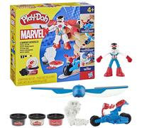 Play-Doh Marvel Captain America Moto-Slicer Playset with Bendy Action Figure