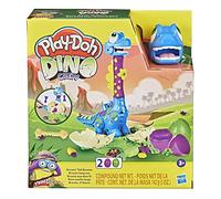 Play-Doh Dino Crew Growin' Tall Bronto Toy Dinosaur for Children 3 Years and Up with 2 Eggs, Multicolor, 2.63 x 8 x 8.5 inches