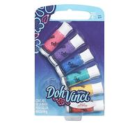 Play-Doh "DohVinci Sparkle Deco Pop Refill Tube (Pack of 6, Multi-Colour)