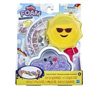 Play-Doh Foam Confetti Mixing Kit Scented Tactile Toy for Kids 4 Years and Up with Add-in Beads and Charms Non-Toxic