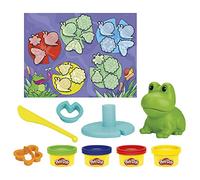 Play-Doh Frog ‘n Colors Starter Set, 4 Cans x 28 g, Preschool Toys for Kids 3+ Year Old, for Boys and Girls, Blue, Green, Red and Yellow Modelling Compound, Kid's Arts & Crafts Gift Idea