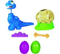 Play-Doh Dino Crew Growin' Tall Bronto Toy Dinosaur for Children 3 Years and Up with 2 Eggs, Multicolor, 2.63 x 8 x 8.5 inches