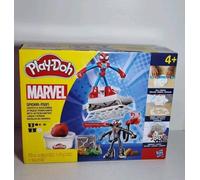 Play-Doh Marvel Spider-Man Launch & Slice Battle Playset with 2 Action Figures, Ages 4+