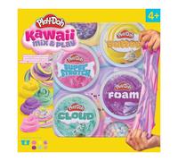 Play-Doh Kawaii Mix & Play Slime 4-Pack Sensory Toy