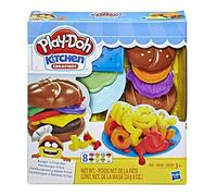Play-Doh Kitchen Creations Burger and Fries Set with 8 Non-Toxic Colors