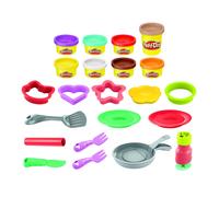 Play-Doh Kitchen Creations Flip 'n Pancakes Set - 14 Accessories & 8 Cans (Ages
