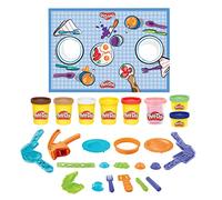 Play-Doh Kitchen Creations - Morning Cafe Playset with 8 Colors, Playmat, Over 15 Tools