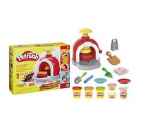 Play-Doh Kitchen Creations Pizza Oven Playset, Pretend Play Cooking Toy with Pizza Tools & 6 Tubs, Arts and Crafts for Kids Boys & Girls (3+), Non-Toxic Modelling Compound