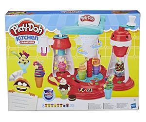 Play-Doh Kitchen Creations Ultimate Swirl Ice Cream Maker Play Food Set with 8 Non-Toxic Colours - Exclusive to Amazon - Amazon Exclusive