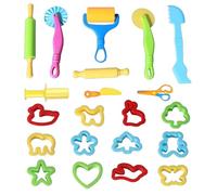 Play-Doh Kneading Accessories, 21-Piece Kneading Accessories from 2 Years for Creative Play, Promote Motor Skills and Hand-Eye Coordination in Children, Ideal for Home and Nursery