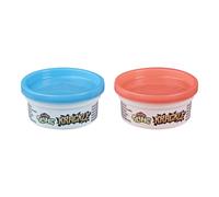 Play-Doh Krackle Slime Blue & Pink 2 Pack of Slime Compound with Beads for Kids 3 Years & Up