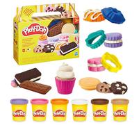 Play-Doh Little Bakery Playset, Modelling Compound Bakery Toy with Cutters, Rollers & Decorating Tools, Mould & Slice Colourful Treats, Arts & Crafts Fun for Kids 3+, Non-Toxic
