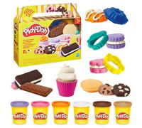 Play-Doh Little Bakery Playset, Modelling Compound Bakery Toy with Cutters, Rollers & Decorating Tools, Mould & Slice Colourful Treats, Arts & Crafts